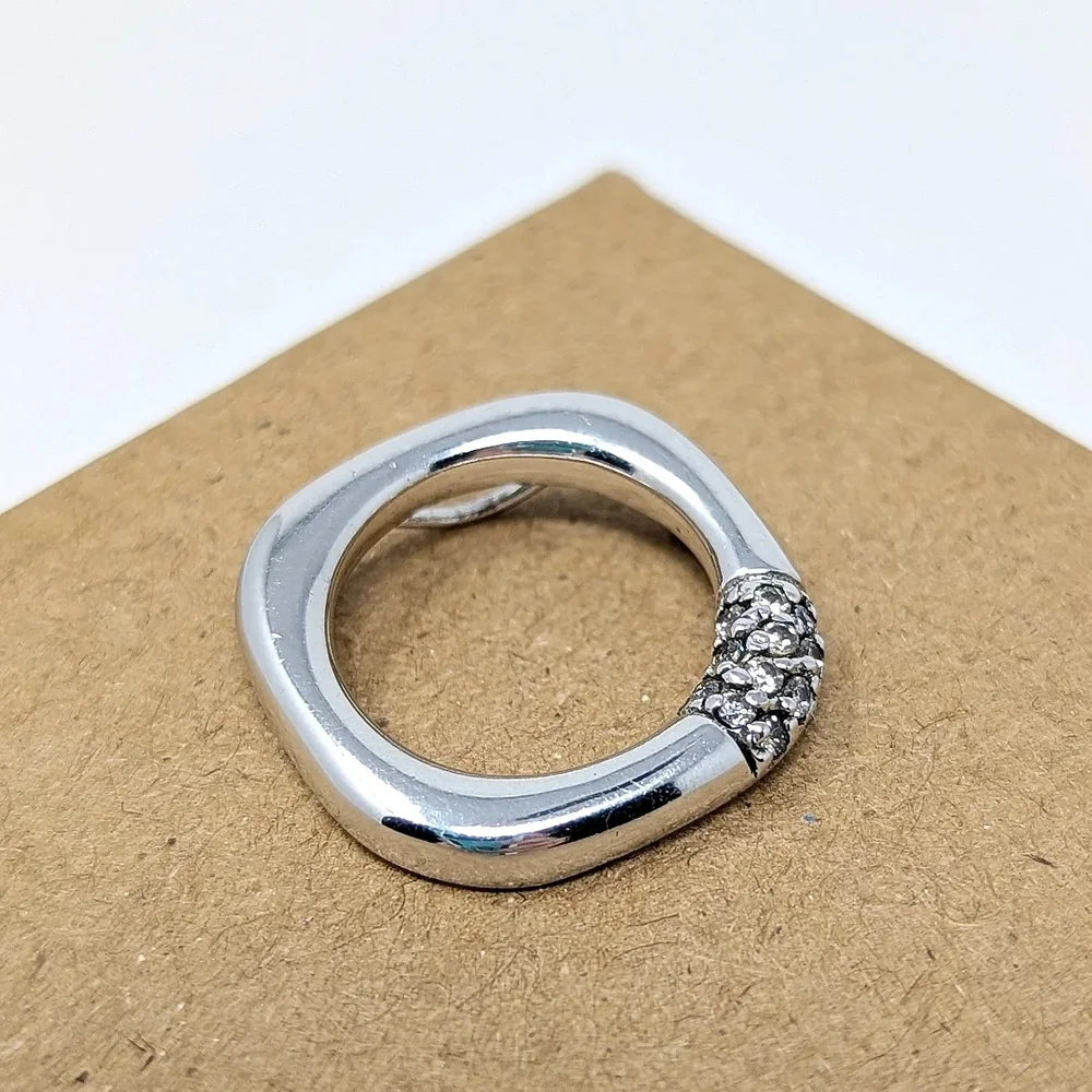 Sterling Silver 925 Geometric CZ pendant epiphany QVC - Picture 1 of 3